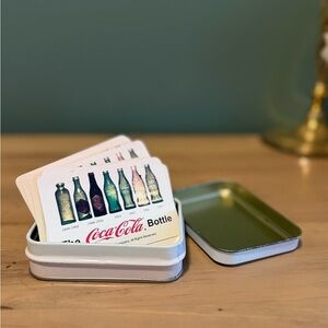 Vintage "The Coca-Cola Bottle" (1899-1991) Deck of Playing Cards Collectable Tin